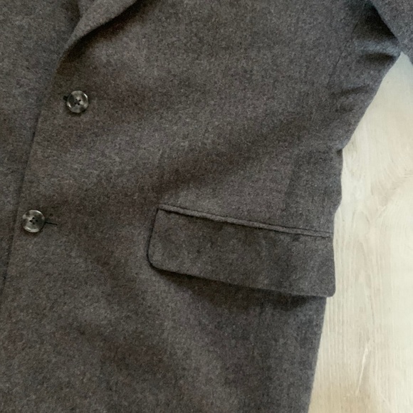 Jos A Bank 100% Camel‎ Hair Blazer size 40 Regular gray two buttons - Picture 5 of 16